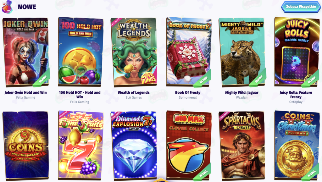 Różnorodność gier w Casombie Kasyno